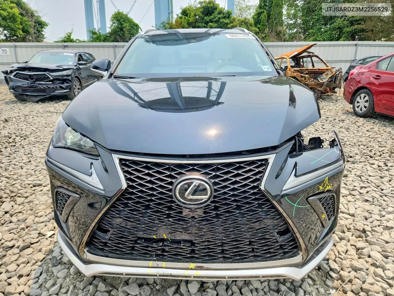 2021 Lexus Nx 300 F Sport VIN: JTJSARDZ3M2256529 Lot: 60811426