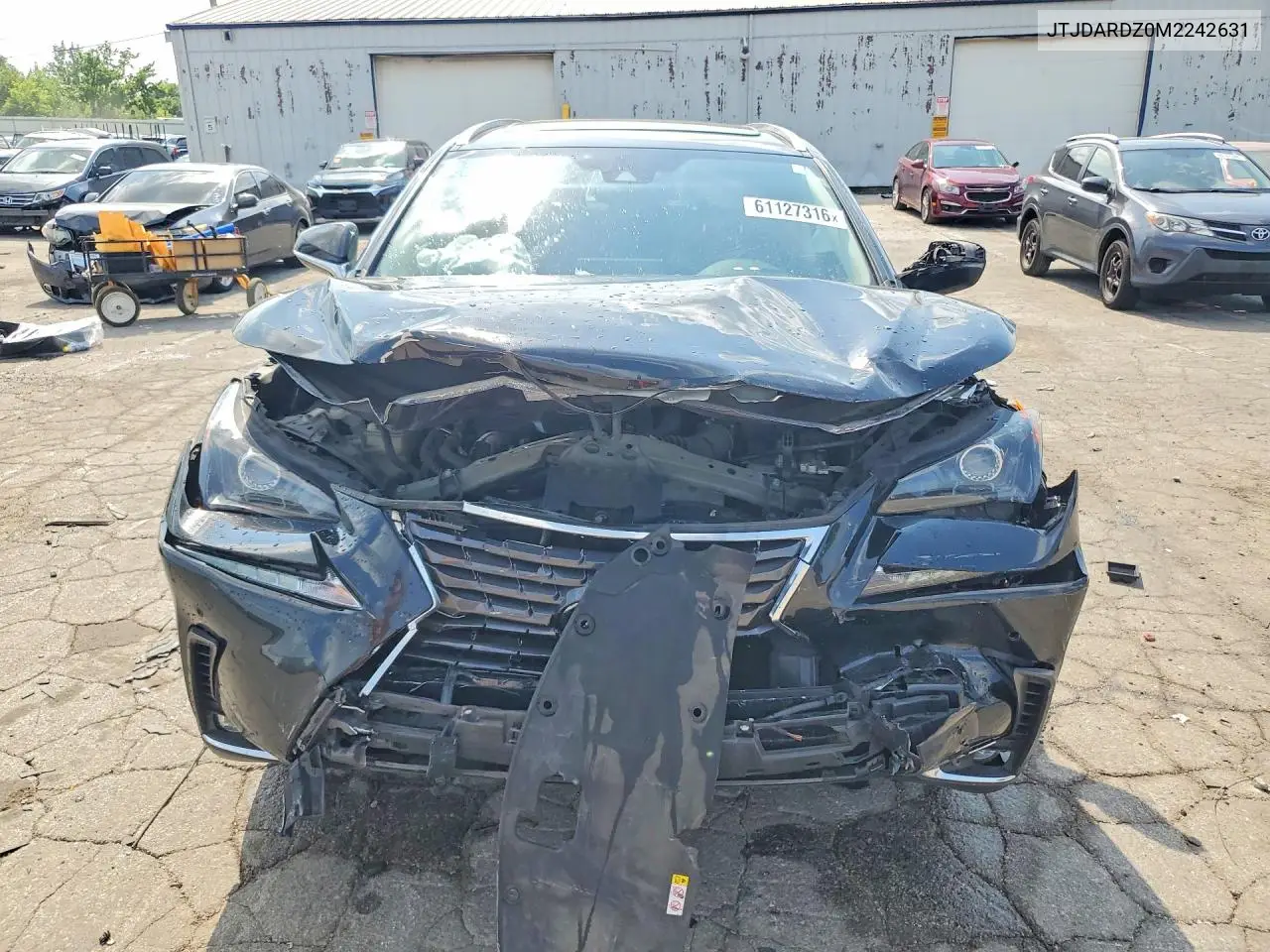 2021 Lexus Nx 300 Base VIN: JTJDARDZ0M2242631 Lot: 61127316