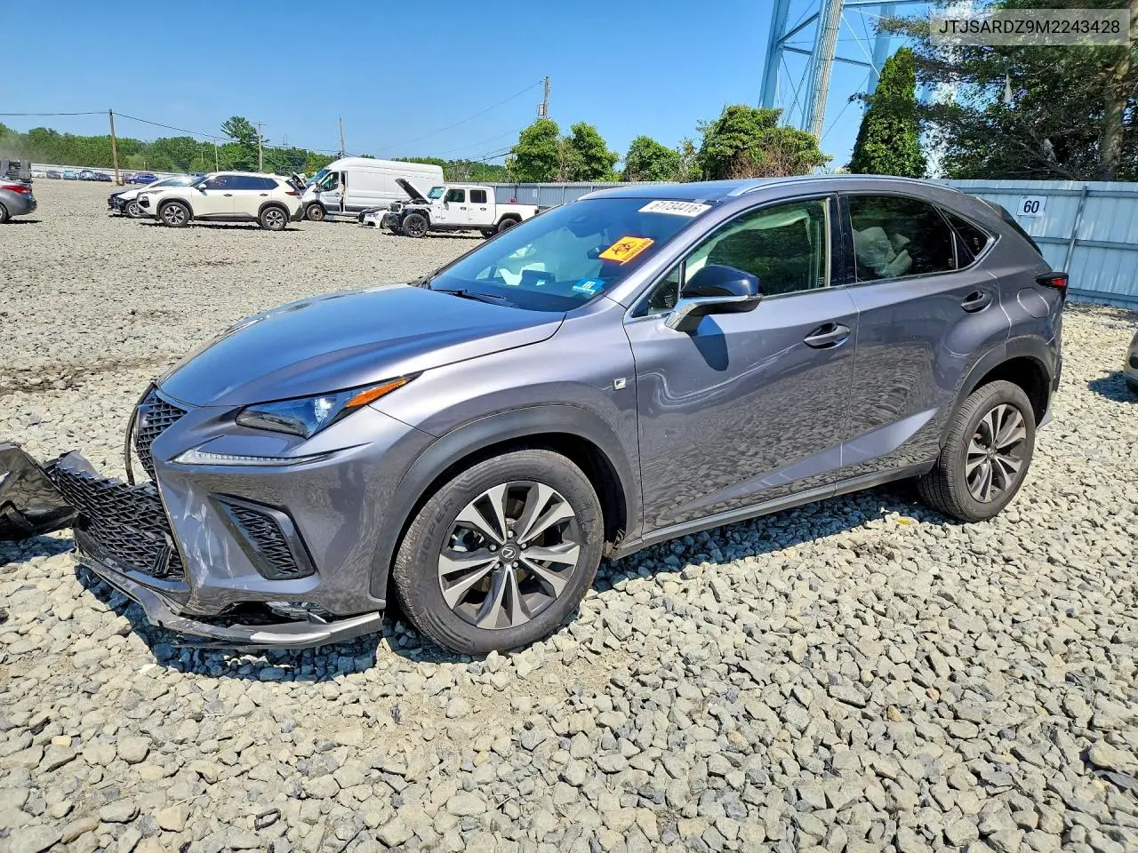 2021 Lexus Nx 300 F Sport VIN: JTJSARDZ9M2243428 Lot: 61734416