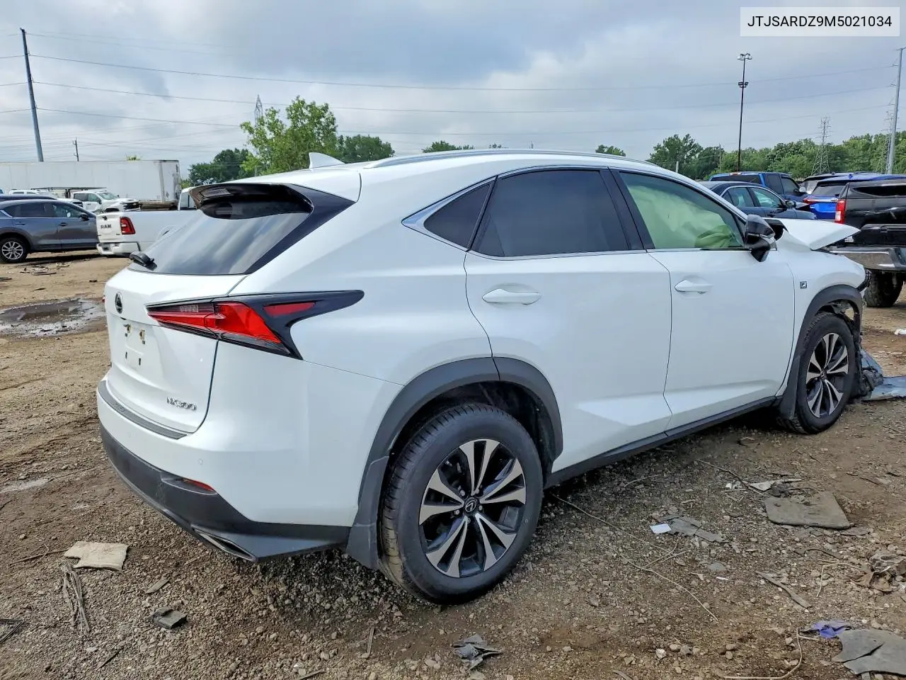 2021 Lexus Nx 300 F Sport VIN: JTJSARDZ9M5021034 Lot: 85966885