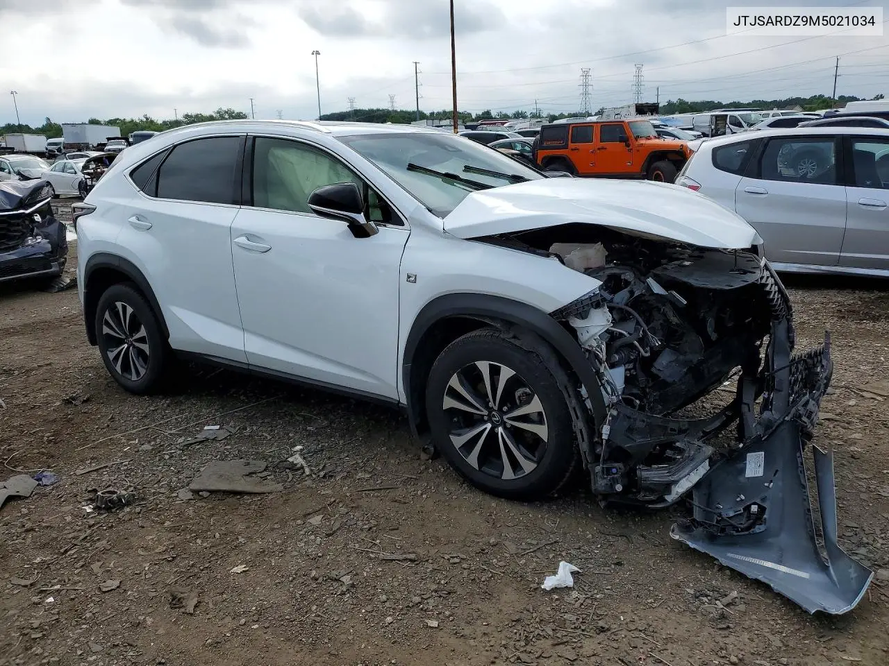 2021 Lexus Nx 300 F Sport VIN: JTJSARDZ9M5021034 Lot: 85966885