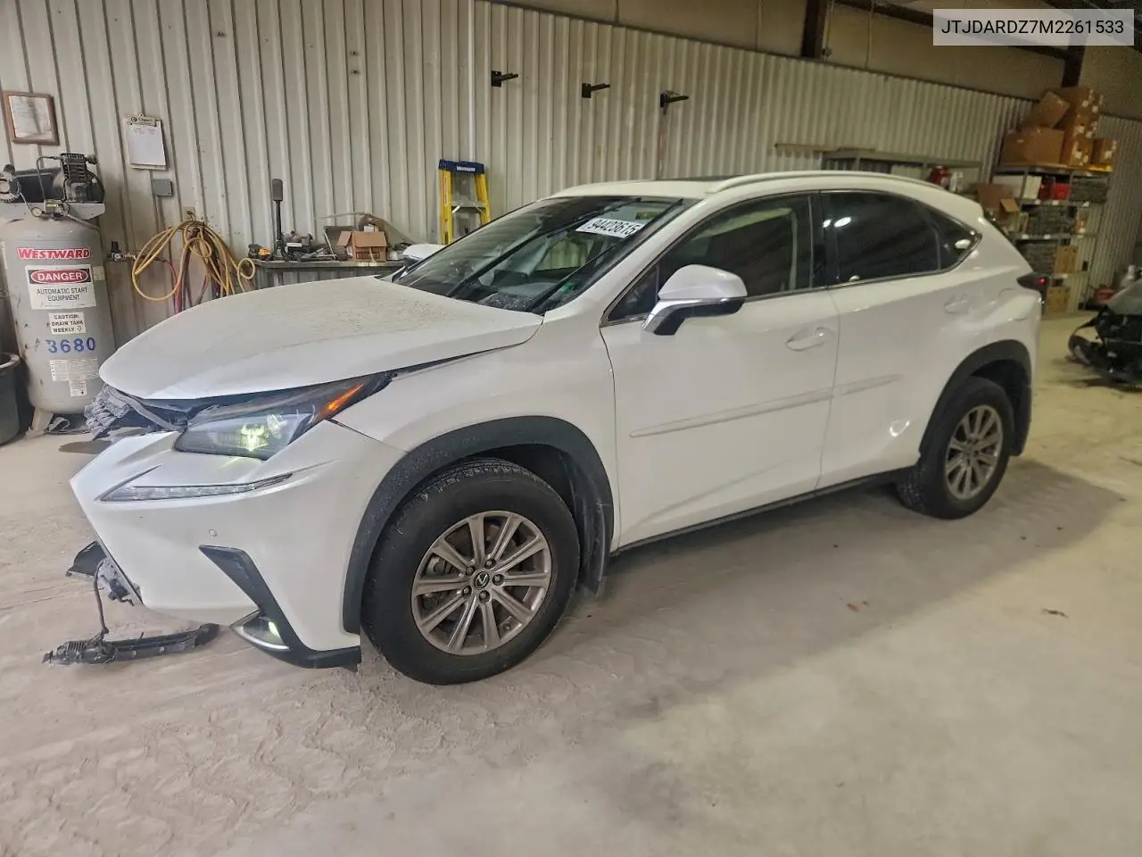 JTJDARDZ7M2261533 2021 Lexus Nx 300 Base