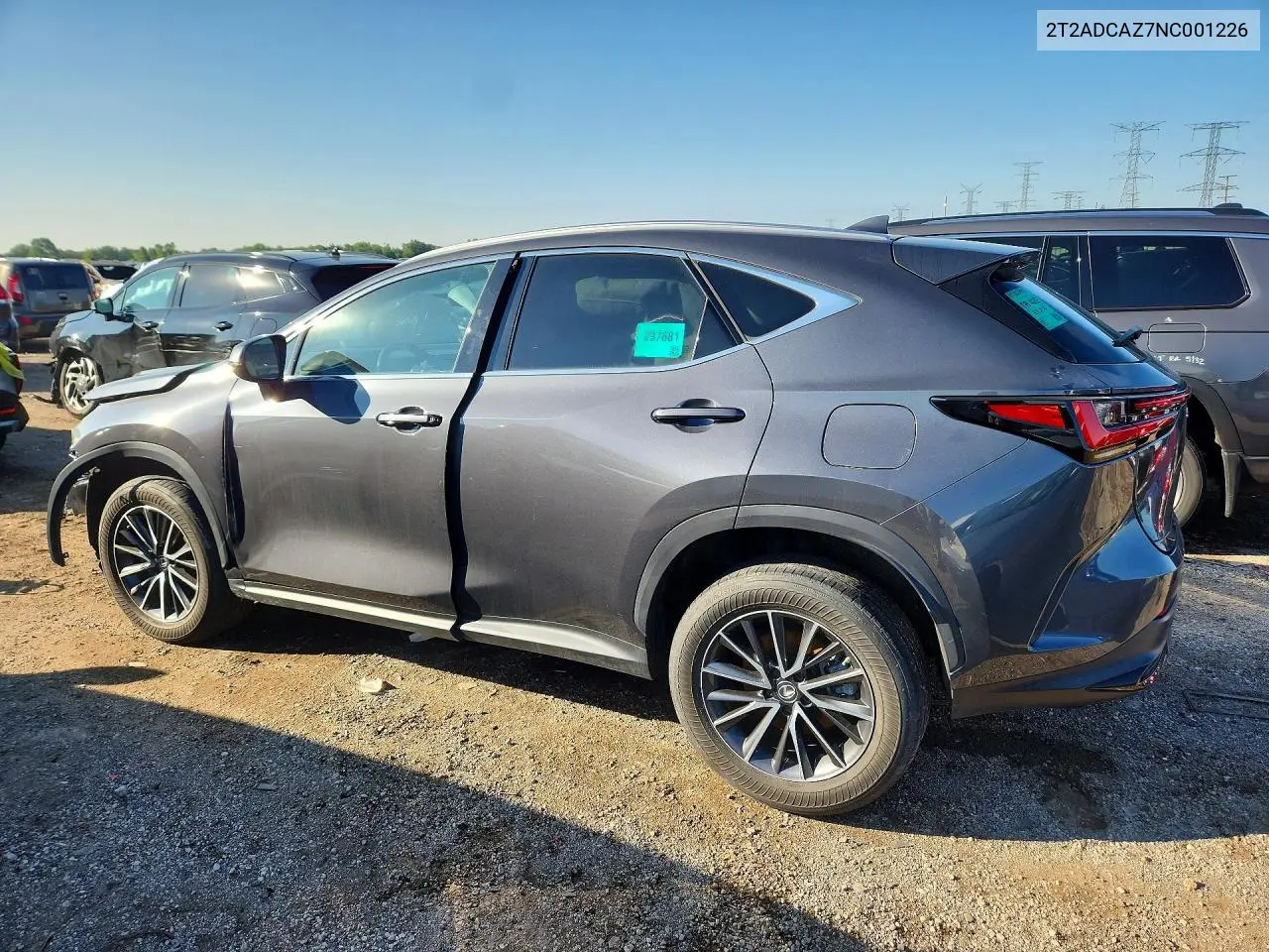 2022 Lexus Nx 250 VIN: 2T2ADCAZ7NC001226 Lot: 60130976