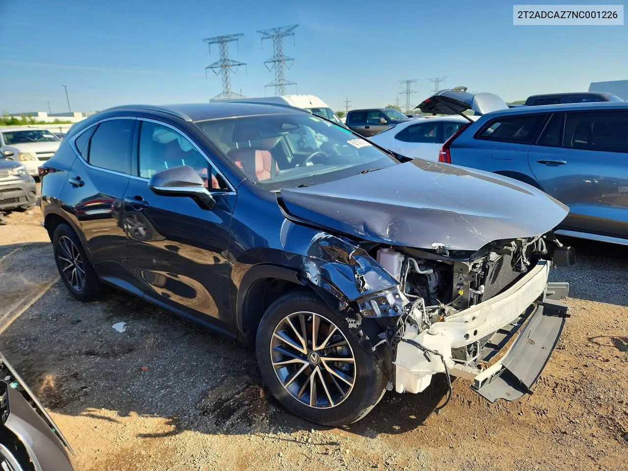 2022 Lexus Nx 250 VIN: 2T2ADCAZ7NC001226 Lot: 60130976