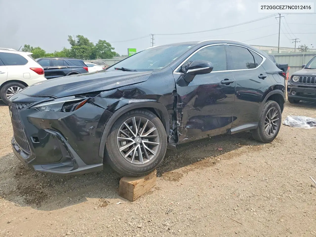 2022 Lexus Nx 350 VIN: 2T2GGCEZ7NC012416 Lot: 60966586