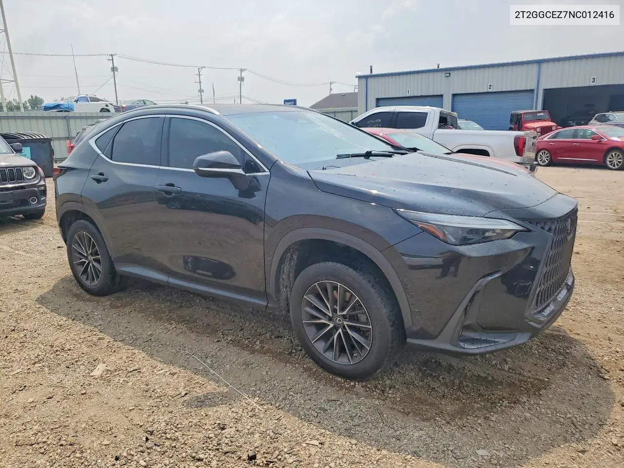 2022 Lexus Nx 350 VIN: 2T2GGCEZ7NC012416 Lot: 60966586