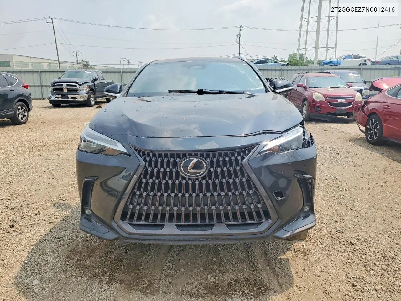2022 Lexus Nx 350 VIN: 2T2GGCEZ7NC012416 Lot: 60966586