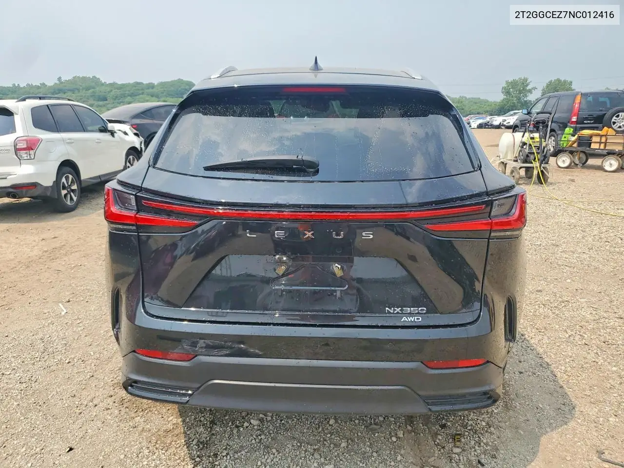 2022 Lexus Nx 350 VIN: 2T2GGCEZ7NC012416 Lot: 60966586