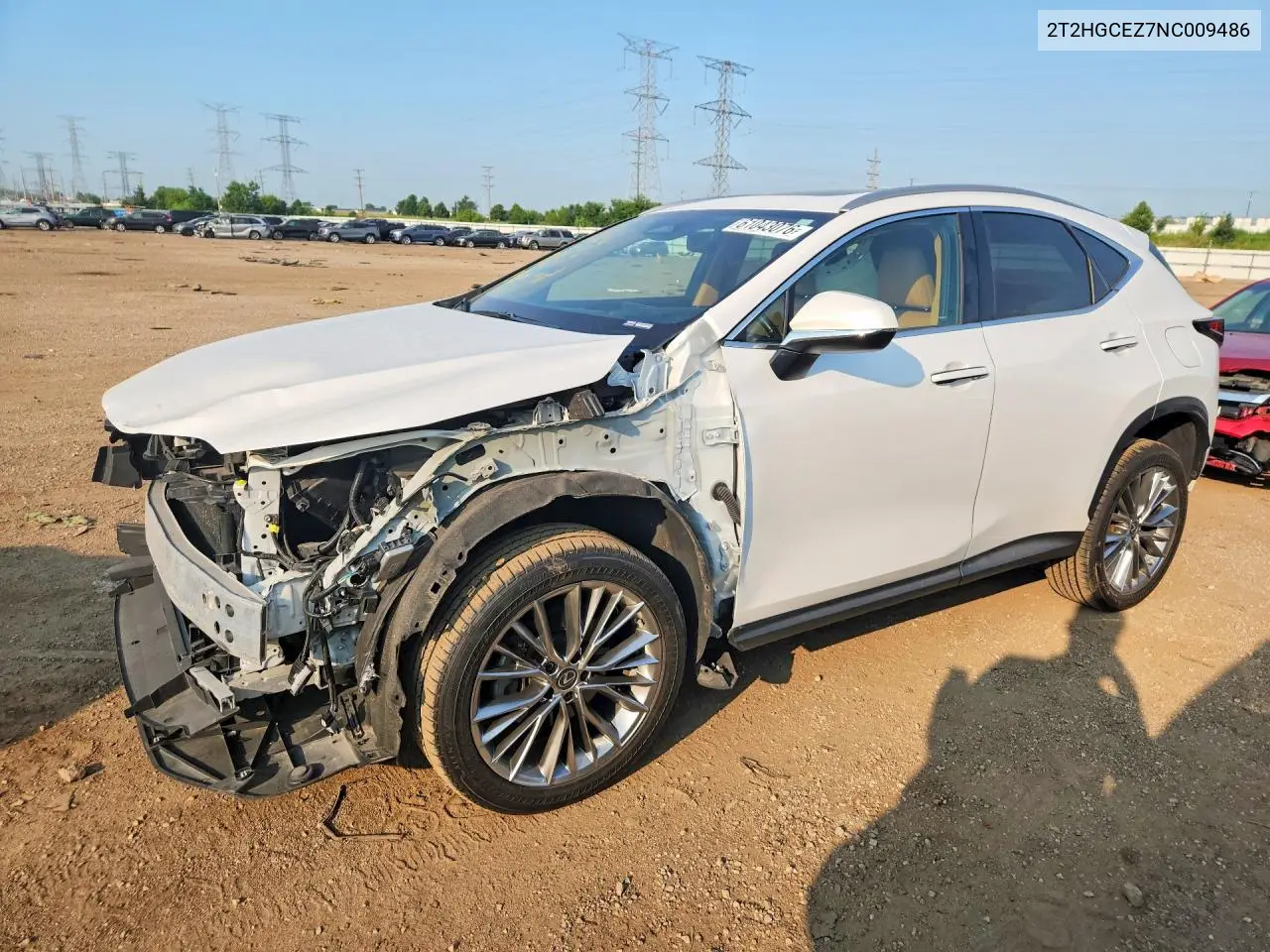 2022 Lexus Nx 350 VIN: 2T2HGCEZ7NC009486 Lot: 61043076