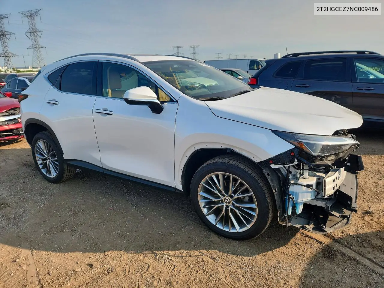 2022 Lexus Nx 350 VIN: 2T2HGCEZ7NC009486 Lot: 61043076