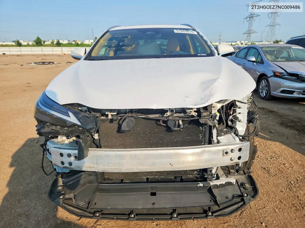2022 Lexus Nx 350 VIN: 2T2HGCEZ7NC009486 Lot: 61043076