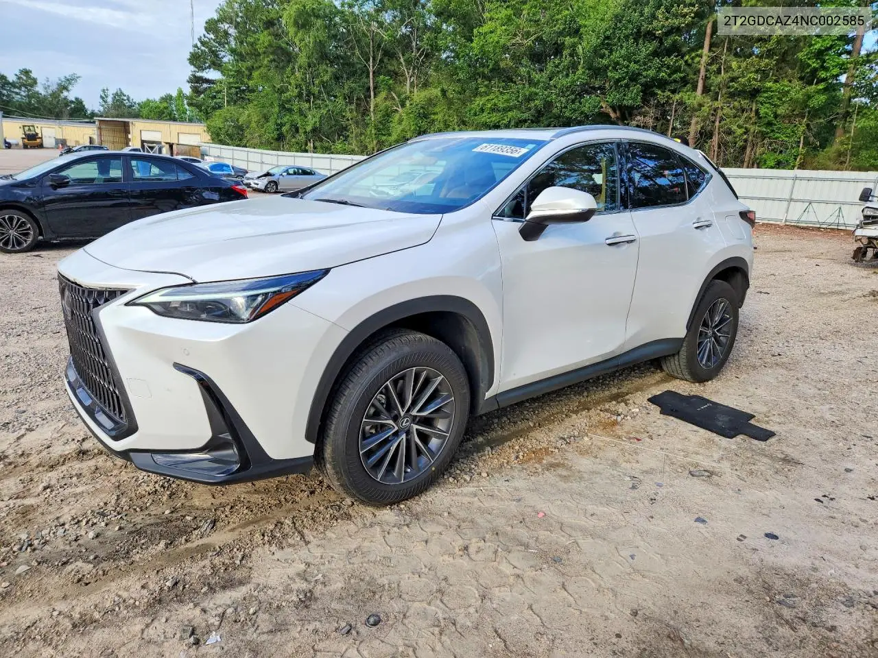 2022 Lexus Nx 250 VIN: 2T2GDCAZ4NC002585 Lot: 61189356