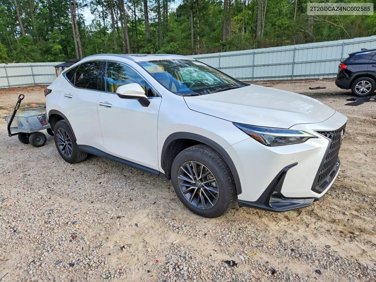 2022 Lexus Nx 250 VIN: 2T2GDCAZ4NC002585 Lot: 61189356