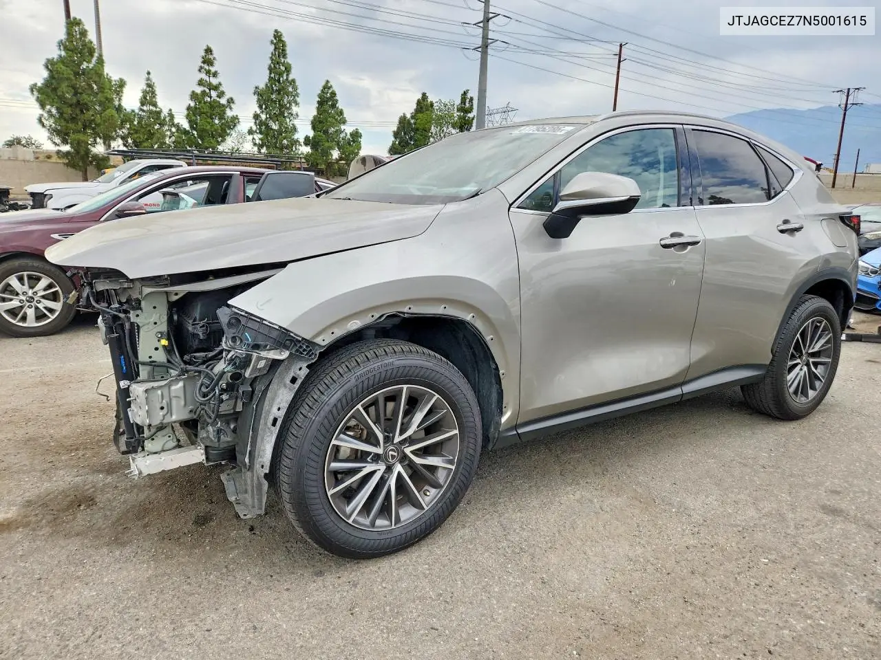 2022 Lexus Nx 350 VIN: JTJAGCEZ7N5001615 Lot: 61795286