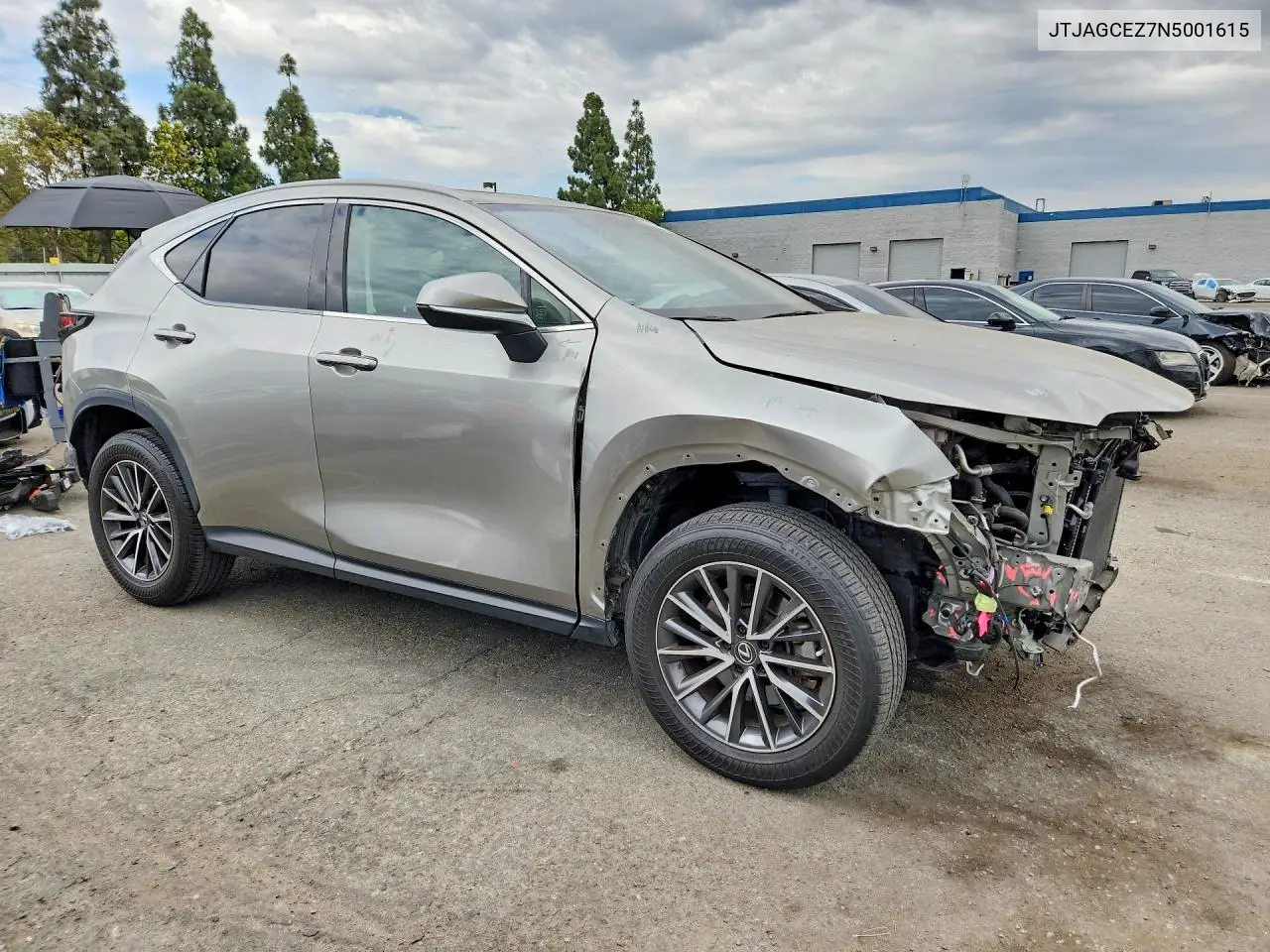 2022 Lexus Nx 350 VIN: JTJAGCEZ7N5001615 Lot: 61795286