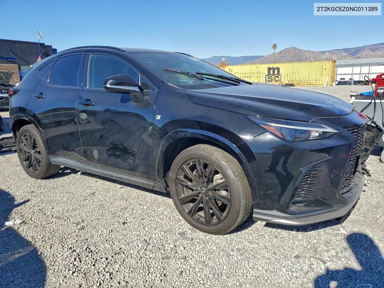 2T2KGCEZ0NC011389 2022 Lexus Nx 350
