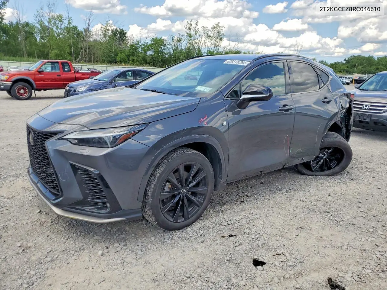 2024 Lexus Nx 350 F Sport Handling VIN: 2T2KGCEZ8RC046610 Lot: 60210596