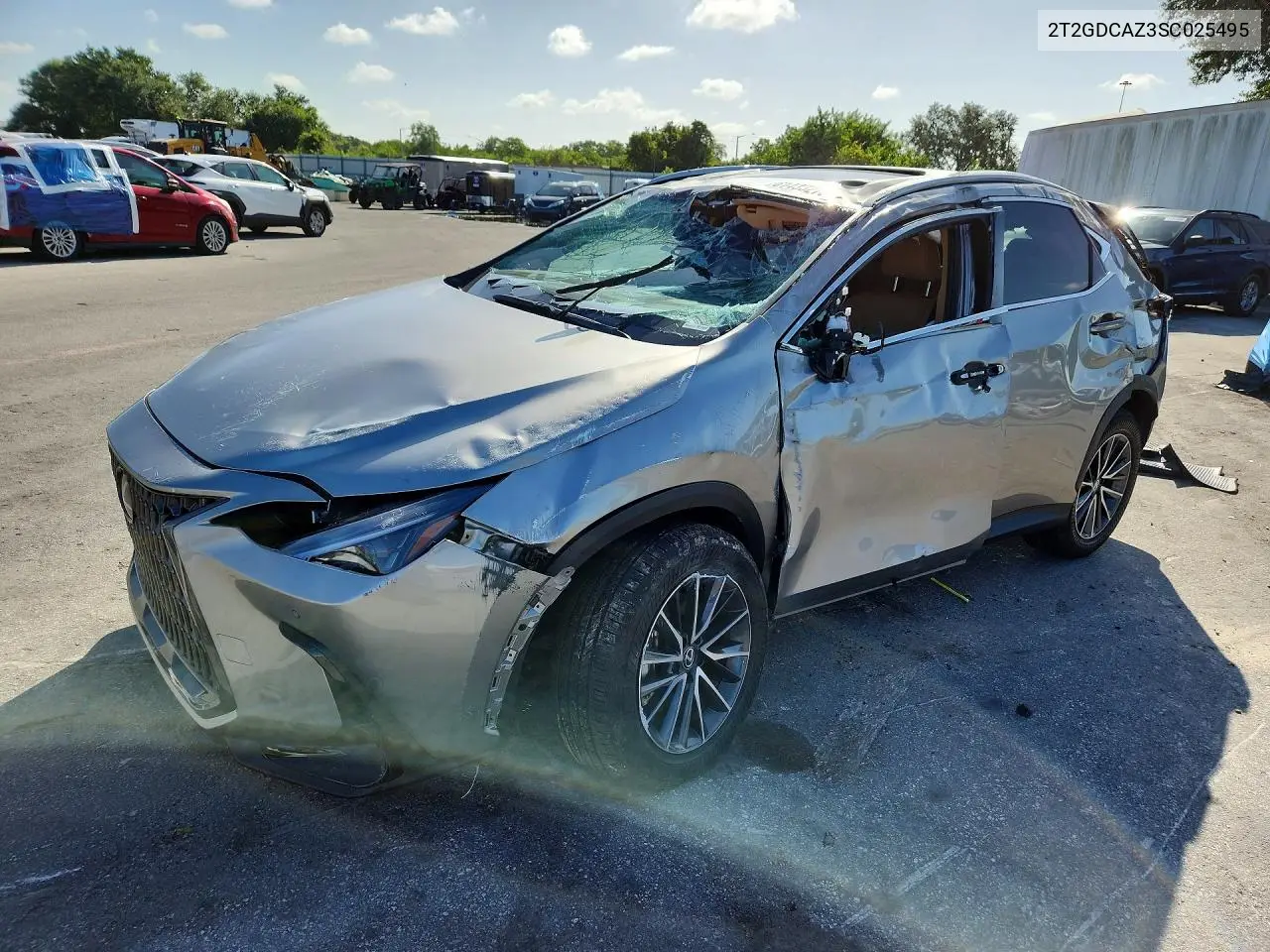 2025 Lexus Nx 250 Premium VIN: 2T2GDCAZ3SC025495 Lot: 61433276