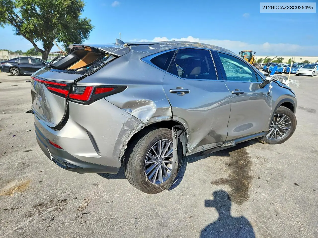 2025 Lexus Nx 250 Premium VIN: 2T2GDCAZ3SC025495 Lot: 61433276