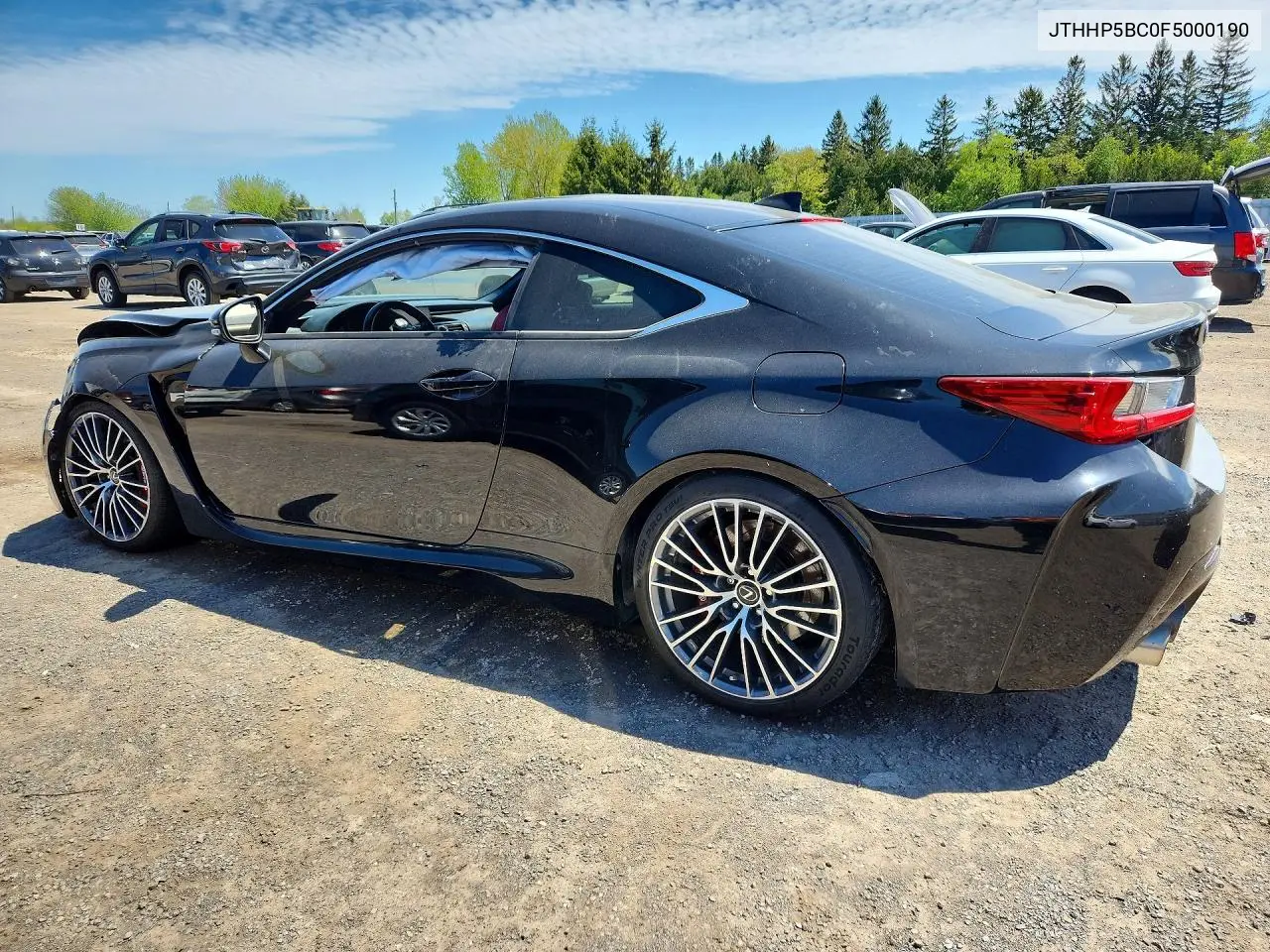 2015 Lexus Rc F Base VIN: JTHHP5BC0F5000190 Lot: 53527246