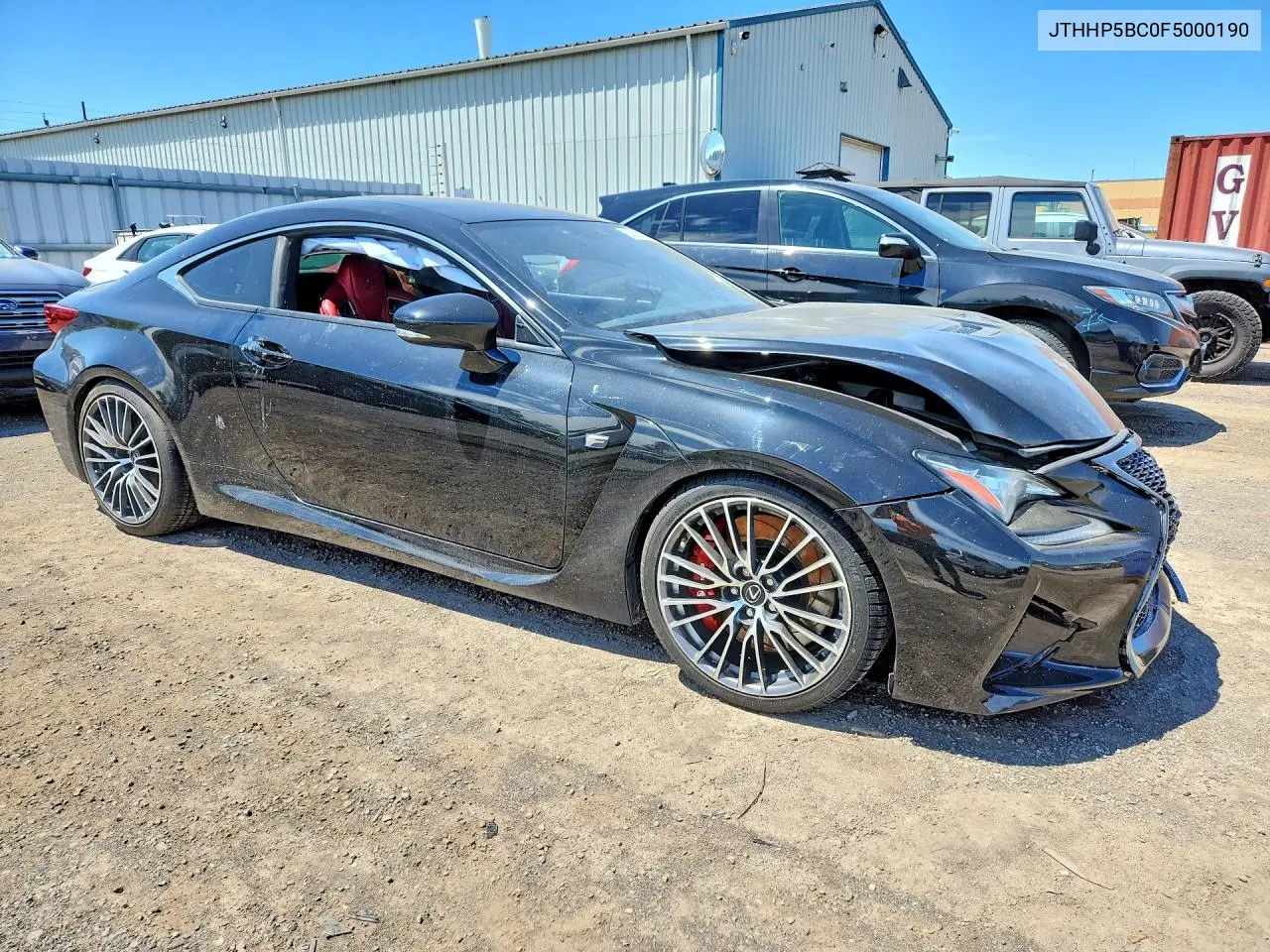 2015 Lexus Rc F Base VIN: JTHHP5BC0F5000190 Lot: 53527246