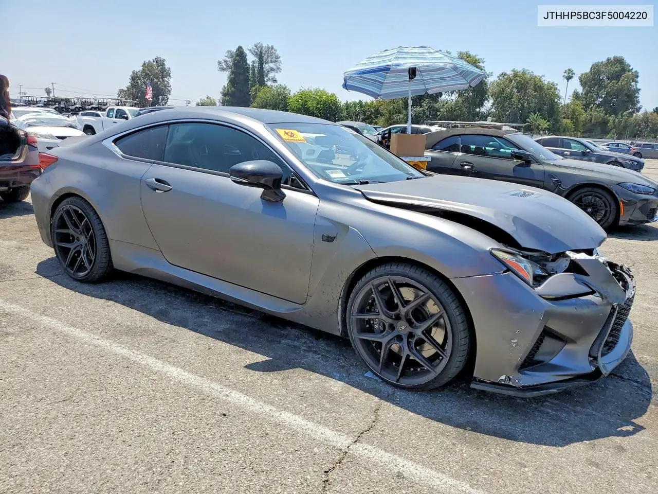 2015 Lexus Rc F Base VIN: JTHHP5BC3F5004220 Lot: 56487286