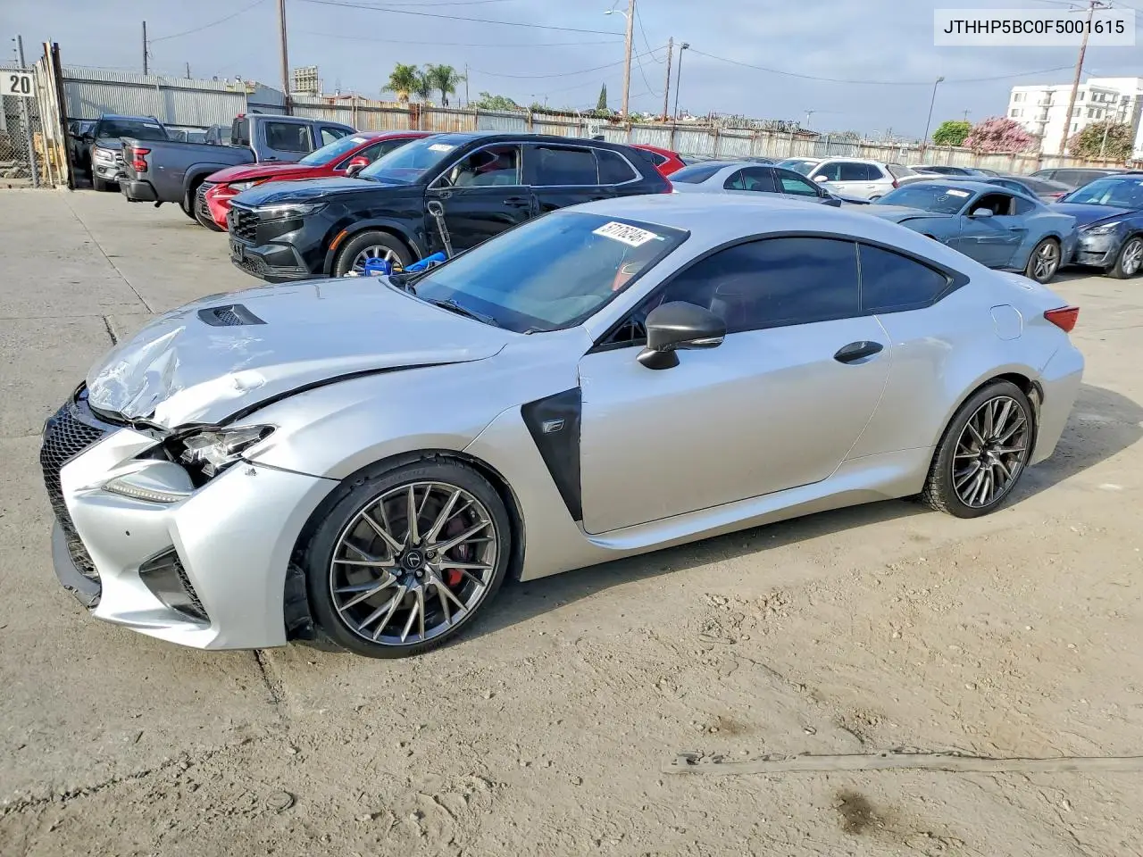 2015 Lexus Rc F Base VIN: JTHHP5BC0F5001615 Lot: 57176246