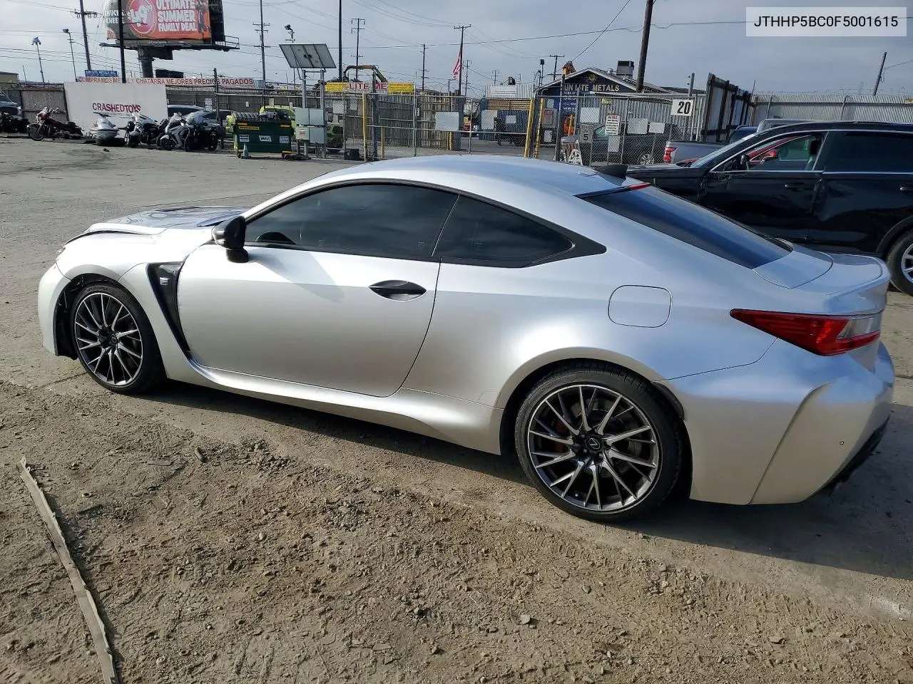 2015 Lexus Rc F Base VIN: JTHHP5BC0F5001615 Lot: 57176246