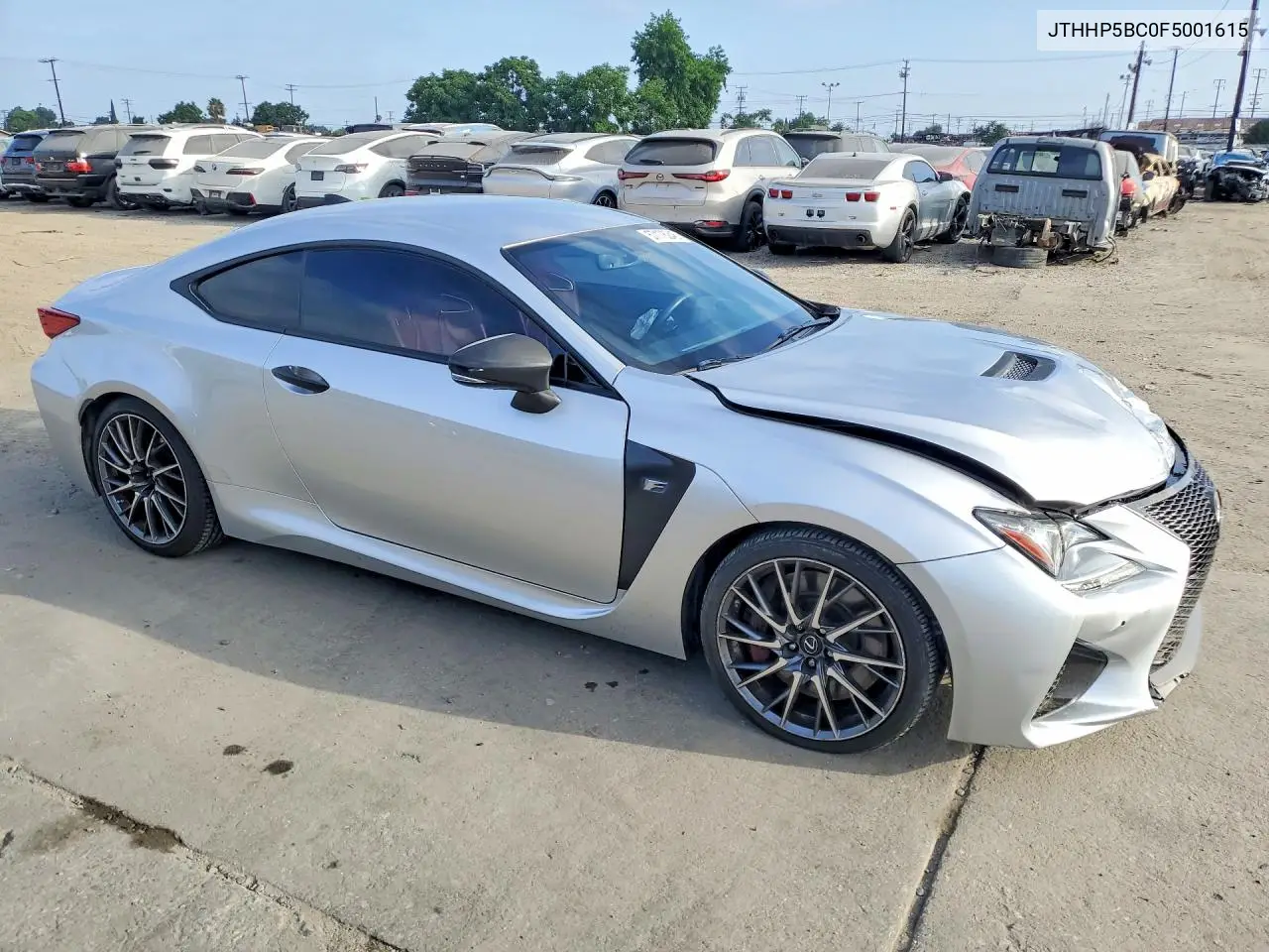 2015 Lexus Rc F Base VIN: JTHHP5BC0F5001615 Lot: 57176246