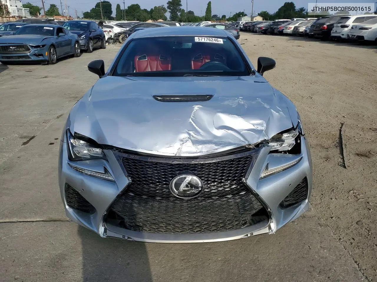 2015 Lexus Rc F Base VIN: JTHHP5BC0F5001615 Lot: 57176246