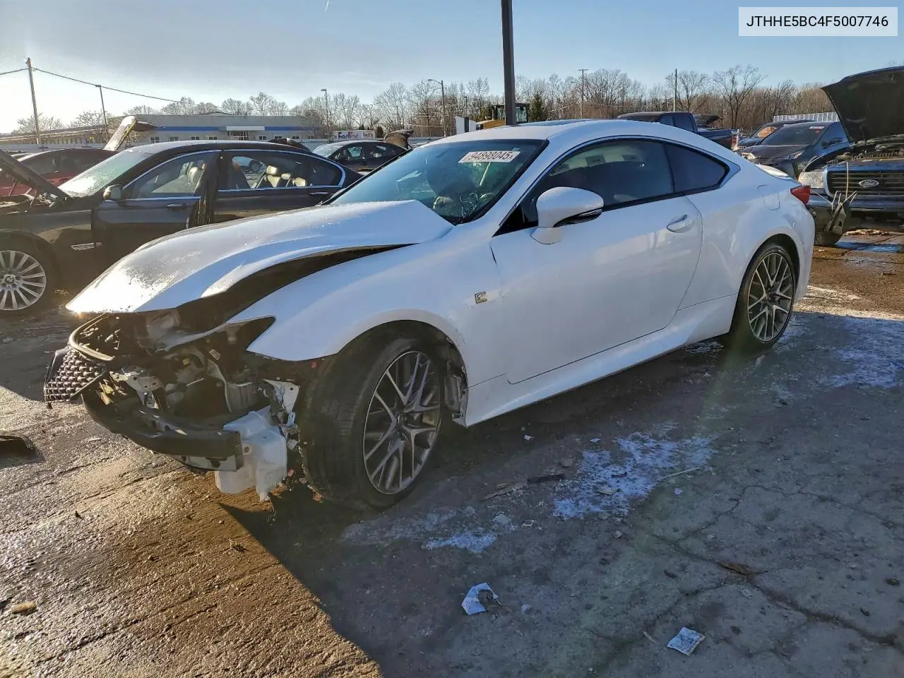 2015 Lexus Rc 350 VIN: JTHHE5BC4F5007746 Lot: 94898045