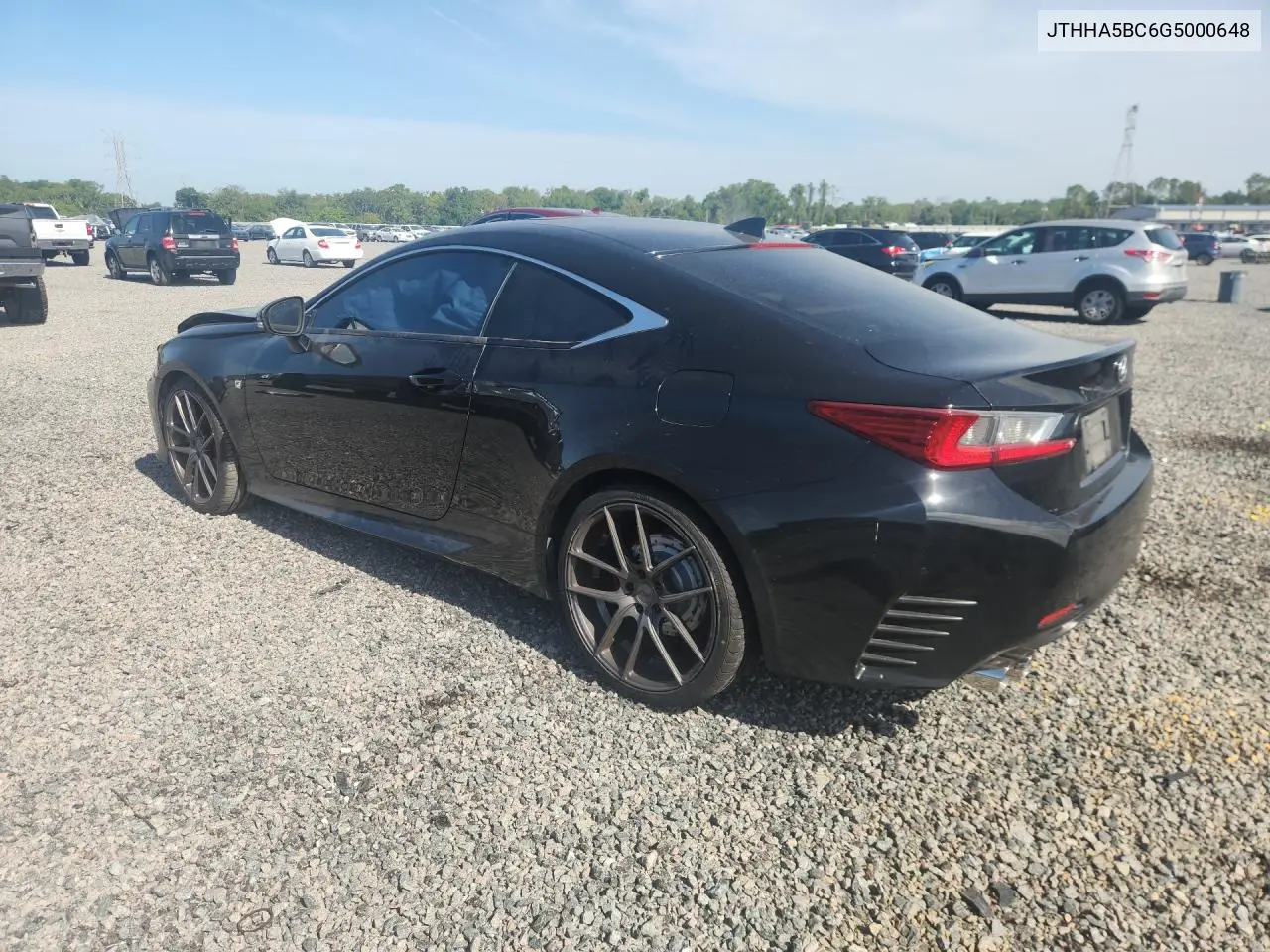 2016 Lexus Rc 200T VIN: JTHHA5BC6G5000648 Lot: 51376276