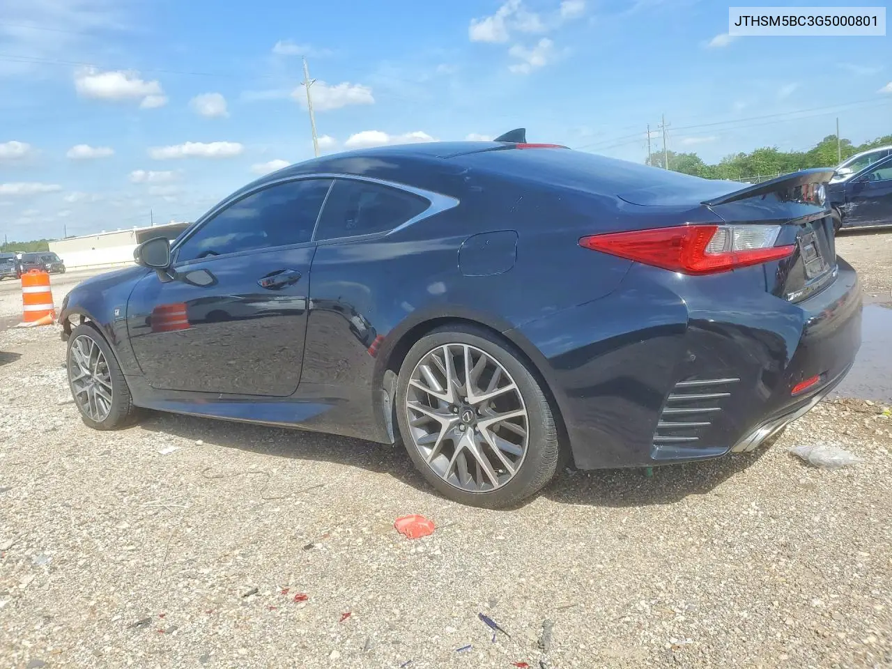 2016 Lexus Rc 300 VIN: JTHSM5BC3G5000801 Lot: 51669766
