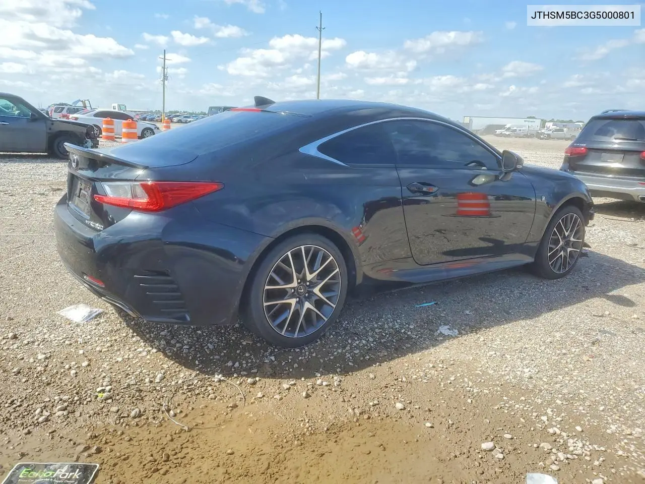 2016 Lexus Rc 300 VIN: JTHSM5BC3G5000801 Lot: 51669766