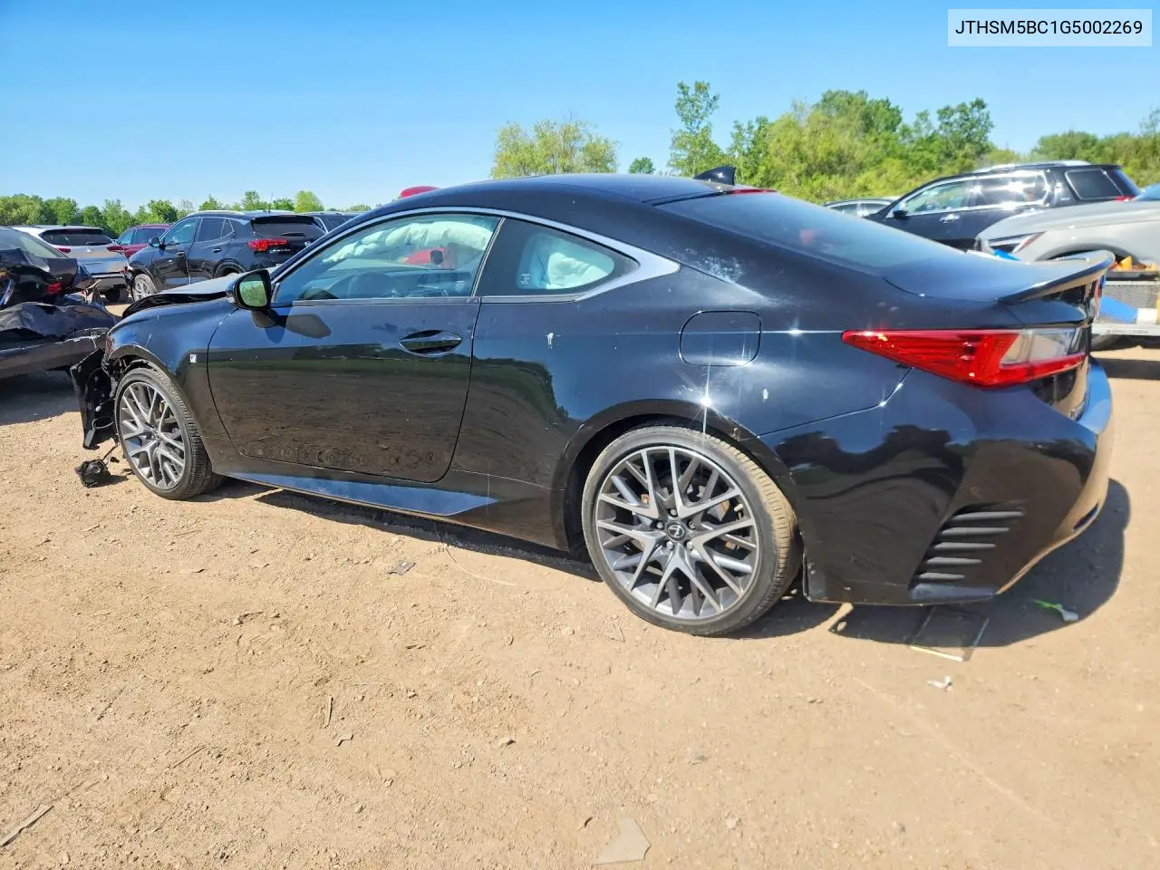 2016 Lexus Rc VIN: JTHSM5BC1G5002269 Lot: 55145686