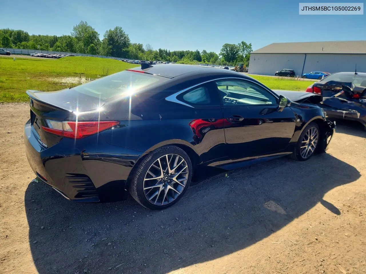 2016 Lexus Rc VIN: JTHSM5BC1G5002269 Lot: 55145686
