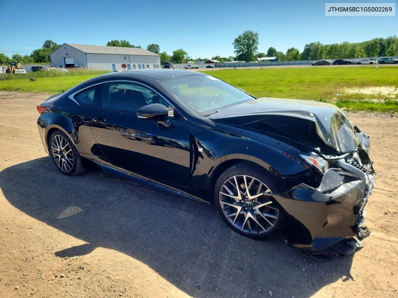 2016 Lexus Rc VIN: JTHSM5BC1G5002269 Lot: 55145686