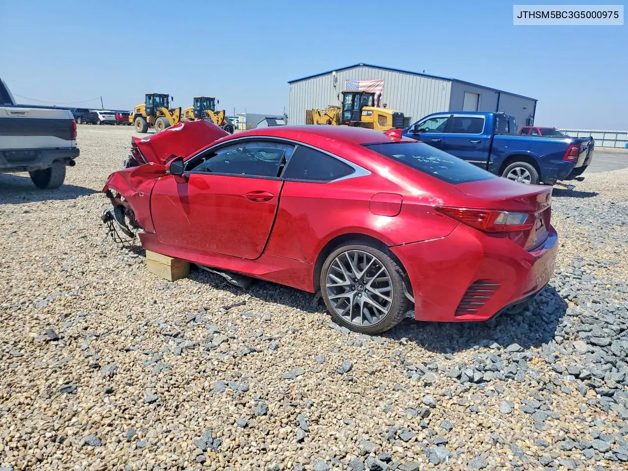 2016 Lexus Rc 300 VIN: JTHSM5BC3G5000975 Lot: 56618446