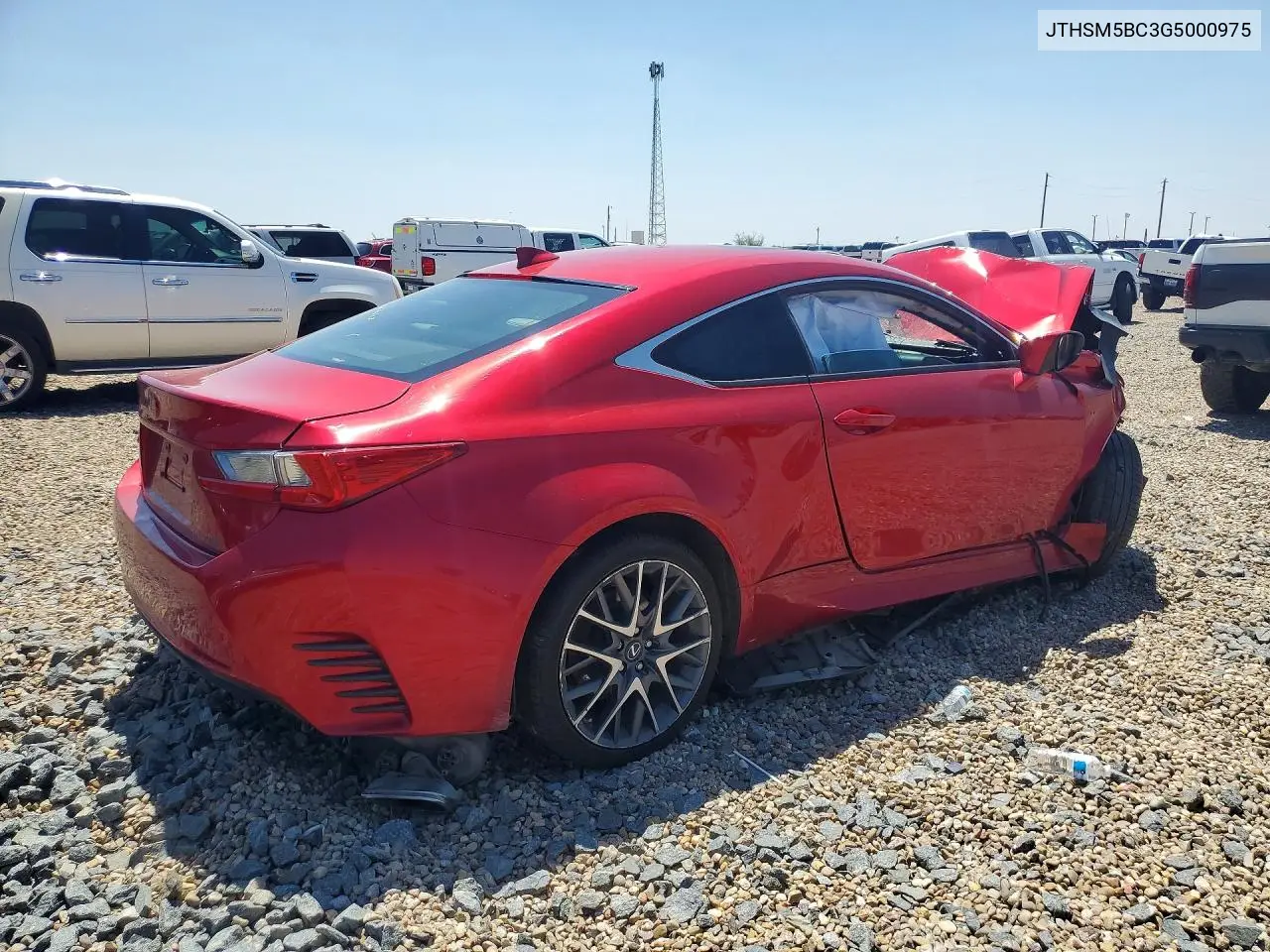 2016 Lexus Rc 300 VIN: JTHSM5BC3G5000975 Lot: 56618446