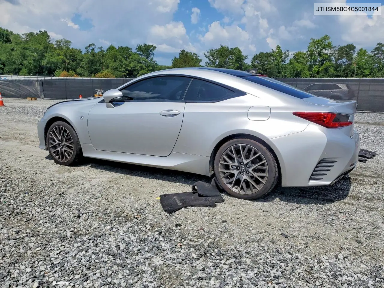 2016 Lexus Rc 300 VIN: JTHSM5BC4G5001844 Lot: 58968146