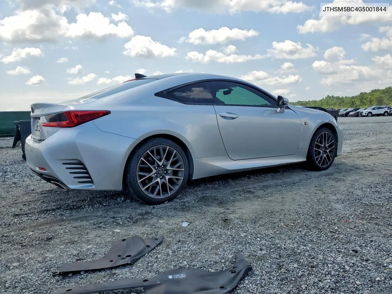 2016 Lexus Rc 300 VIN: JTHSM5BC4G5001844 Lot: 58968146