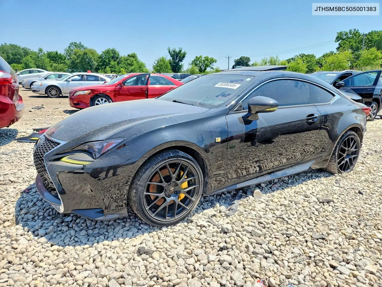 2016 Lexus Rc 300 VIN: JTHSM5BC5G5001383 Lot: 59386546