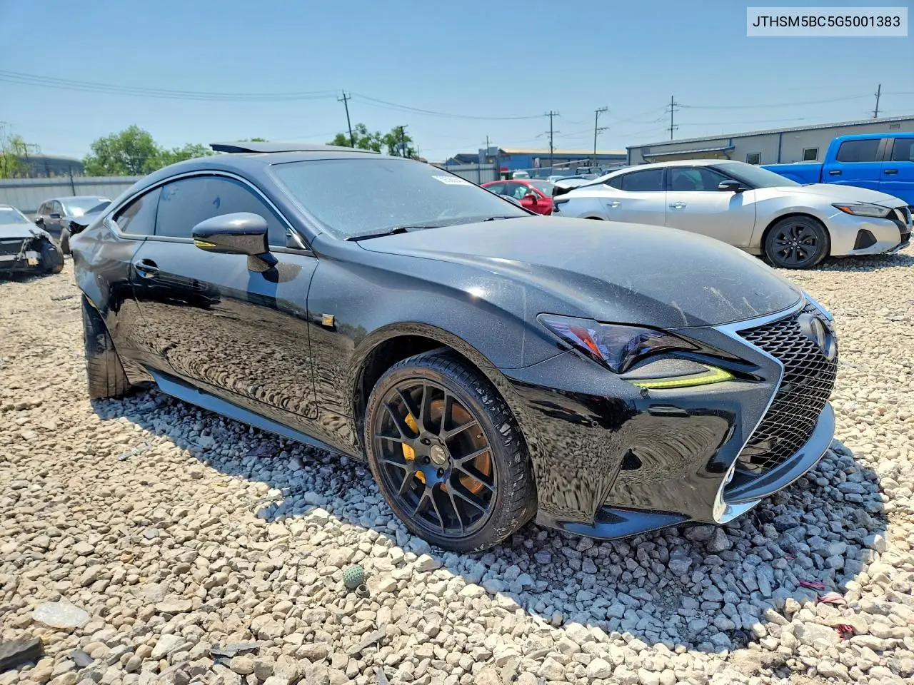 2016 Lexus Rc 300 VIN: JTHSM5BC5G5001383 Lot: 59386546