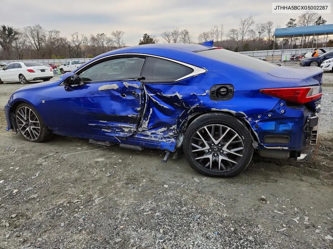 2016 Lexus Rc 200T VIN: JTHHA5BCXG5002287 Lot: 74370835