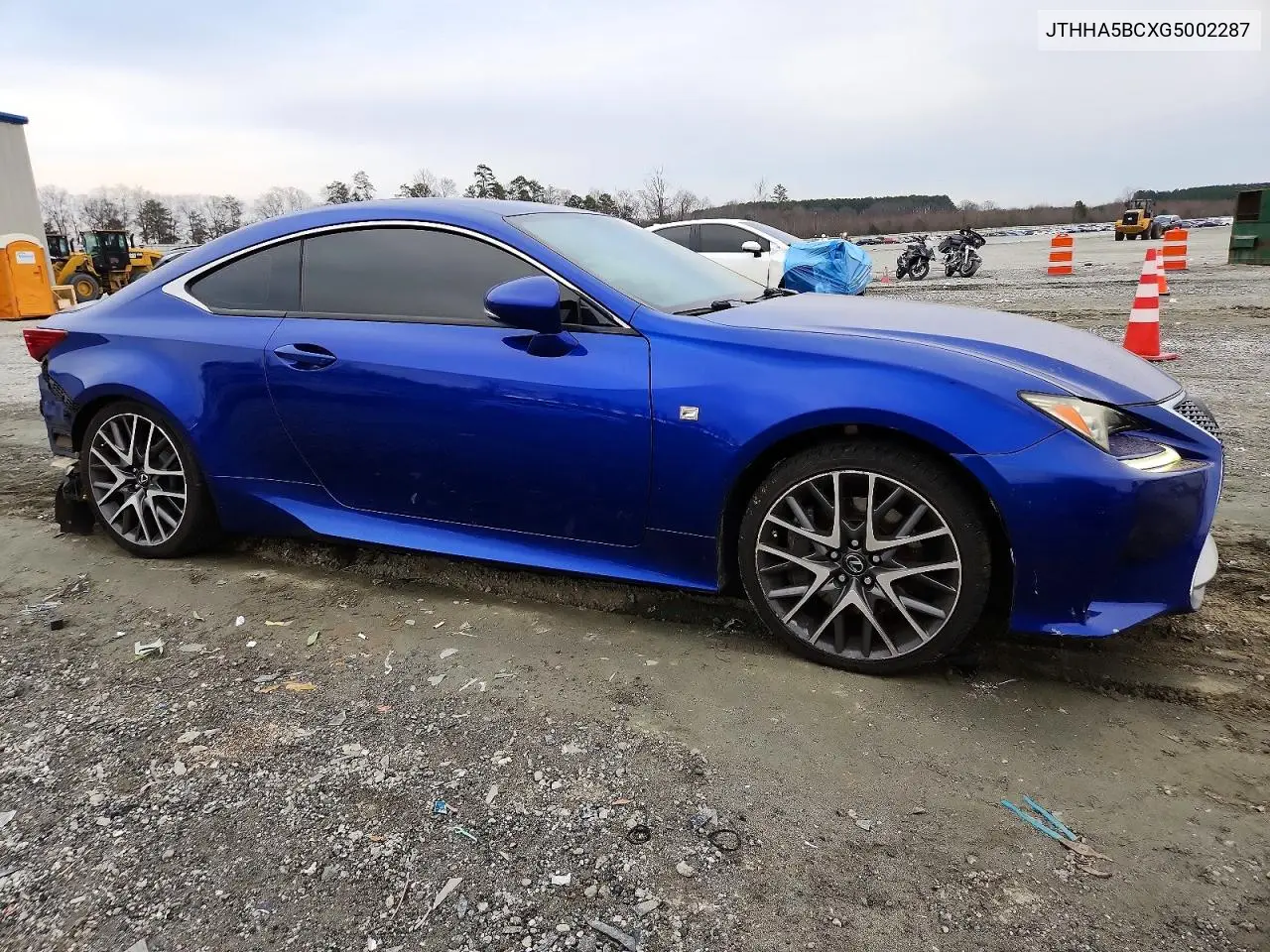 2016 Lexus Rc 200T VIN: JTHHA5BCXG5002287 Lot: 74370835