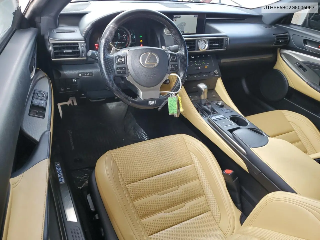 2016 Lexus Rc 350 VIN: JTHSE5BC2G5006067 Lot: 81848275