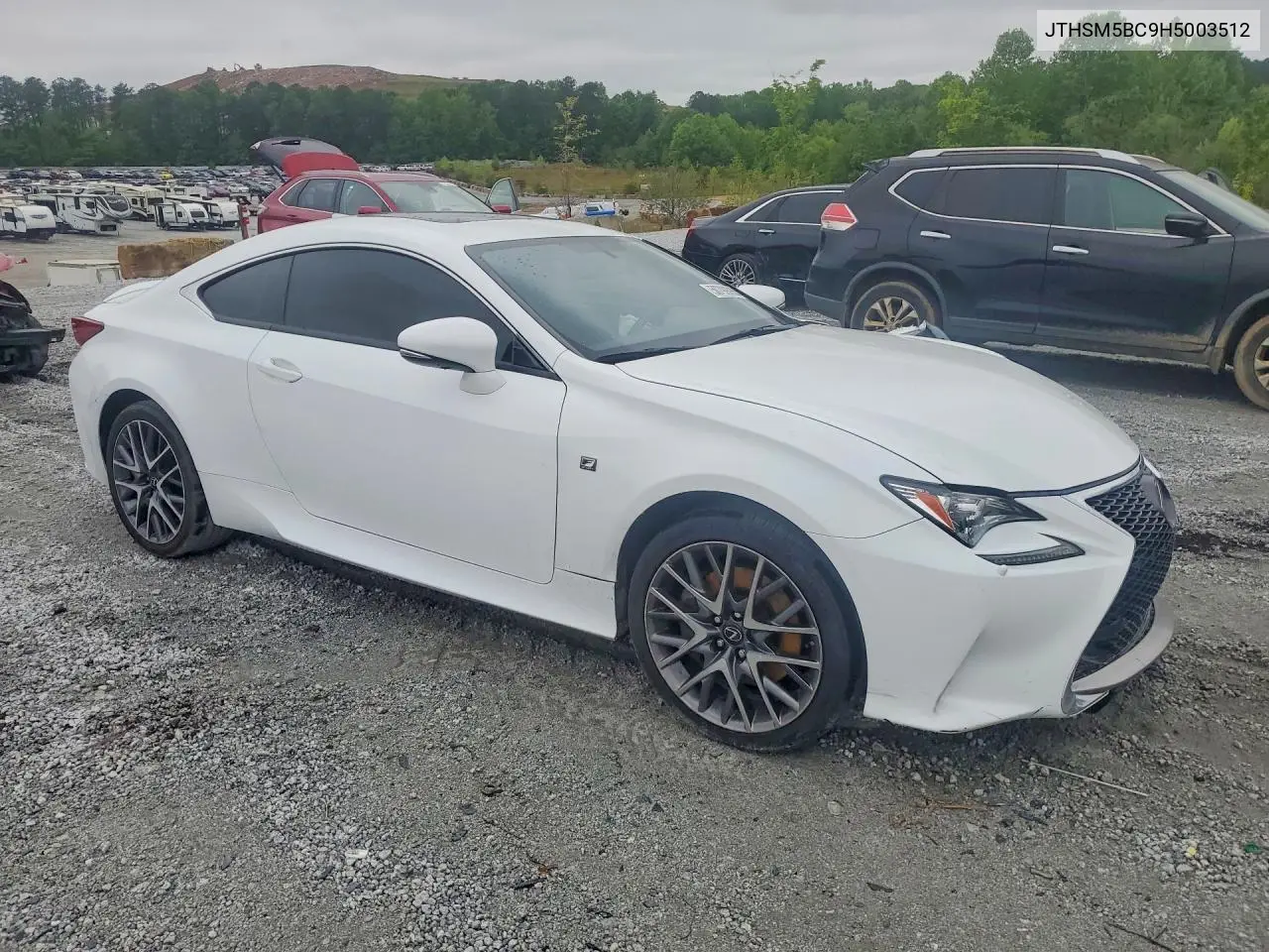 2017 Lexus Rc 300 VIN: JTHSM5BC9H5003512 Lot: 50799886