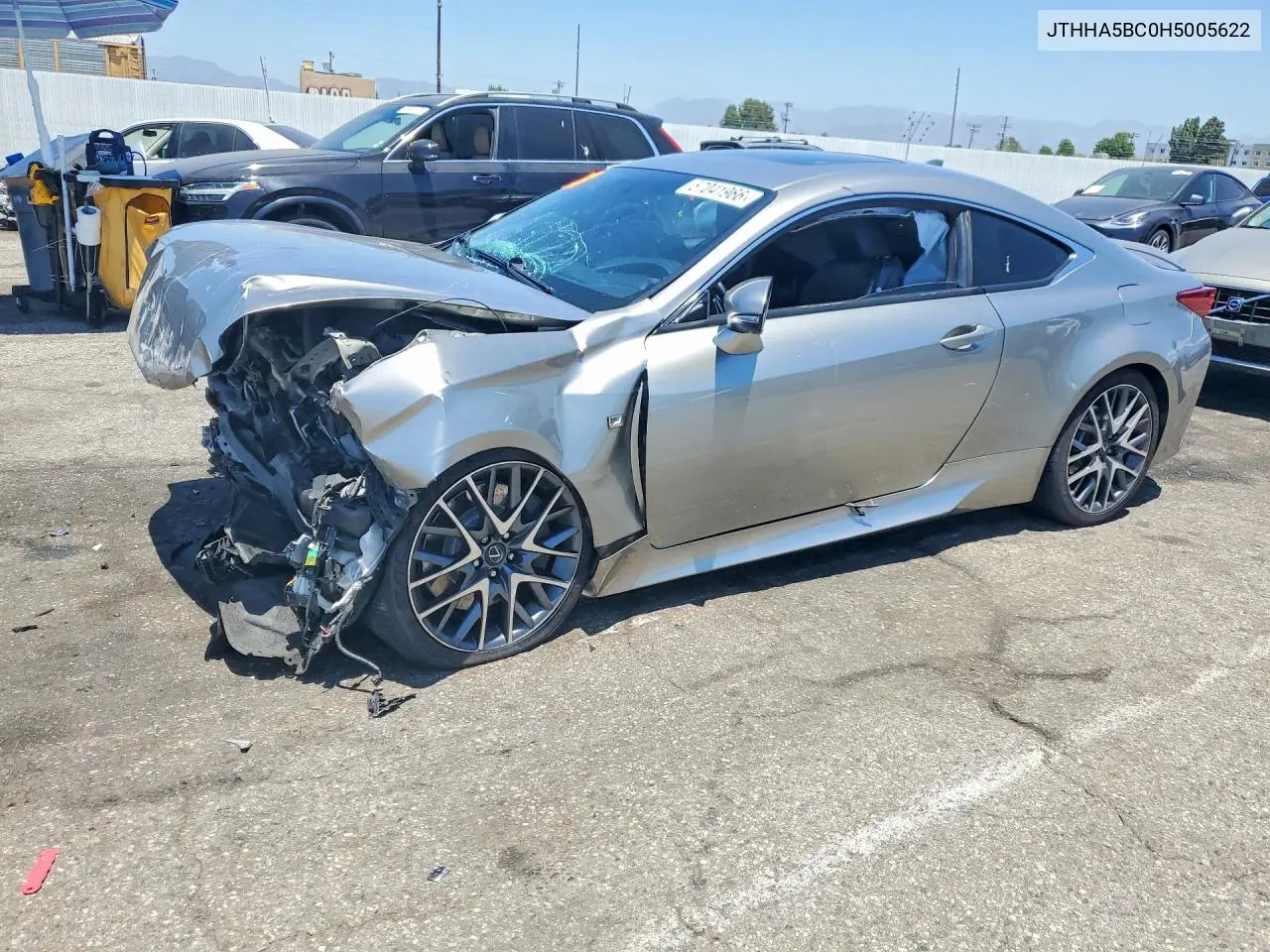 2017 Lexus Rc 200T VIN: JTHHA5BC0H5005622 Lot: 57041966