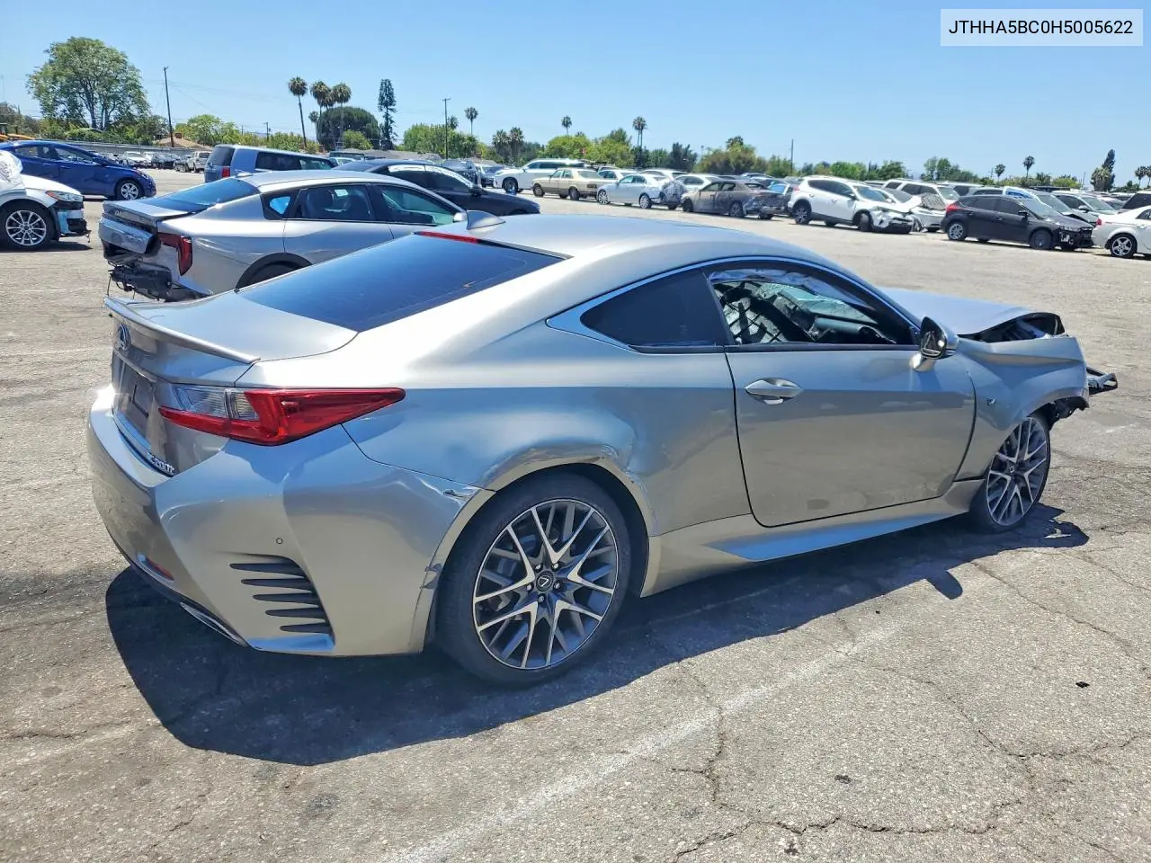 2017 Lexus Rc 200T VIN: JTHHA5BC0H5005622 Lot: 57041966