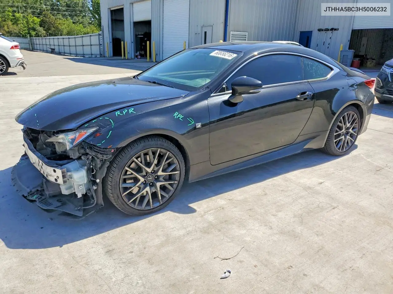 2017 Lexus Rc 200T VIN: JTHHA5BC3H5006232 Lot: 60656216